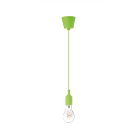 Nova Luce Swing - lampe suspendue - Ø 4,5 x 100 cm - vert