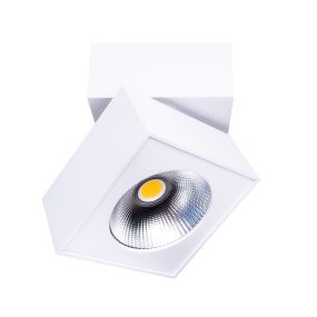 Maxlight Artu - spot en saillie - 10 x 10 x 10 cm - 15W LED incl - blanc