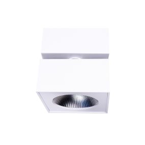 Maxlight Artu - spot en saillie - 10 x 10 x 10 cm - 15W LED incl - blanc