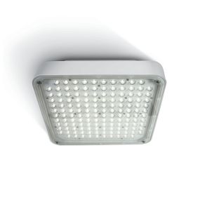 ONE Light LED High Power Boxes - plafonnier d'extérieur - 34 x 34 x 11 cm - 120W LED incl. - IP65 - blanc - couleur de lumière blanc froid