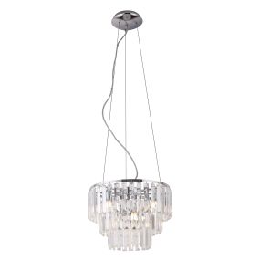 Maxlight Monaco - lampe suspendue - Ø 42 x 150 cm - chrome
