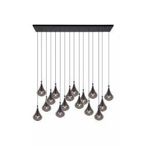 Lucide Tears - lampe suspendue - 102 x 23 x 154 cm - fumé