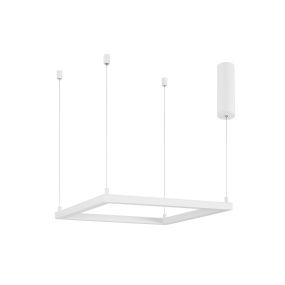 Nova Luce Eterna - lampe suspendue - 50 x 50 x 120 cm - 30W LED dimmable incl. - blanc sable