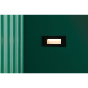 Faro Dart - applique encastrée - 19 x x 3,6 x 8 cm - 5W LED incl. - IP65 - noir mat