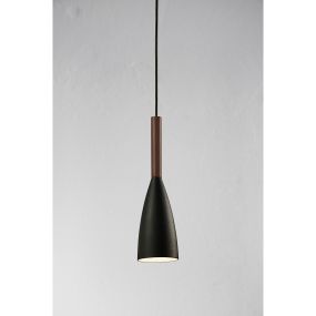 Design for the People Pure 10 - lampe suspendue - Ø 10 x 344 cm - noir et marron