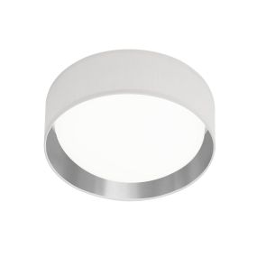 Searchlight Gianna - plafonnier - Ø 37 x 10,5 cm - 15W LED inclus - argenté