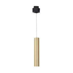 Nova Luce Jazz - lampe suspendue pour système de profilés magnétiques - Ø 3 x 150 cm - 10W LED inclus - laiton satiné