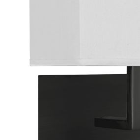 Searchlight Hotel - applique murale - 20 x 26 cm - noir et blanc mat