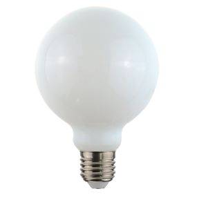 Daylight Italia Lampe à filament LED - Ø 9,5 x 13,5 cm - E27 - 7,5W non-dimmable - 2700K - opale