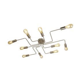 Searchlight Circuit - plafonnier - 82 x 52 x 12 cm - argent satiné