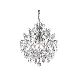 Searchlight Harrietta - lampe suspendue - Ø 38 x 175 cm - chrome