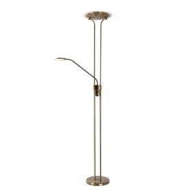 Lucide Champion - lampadaire - Ø 25,4 x 180 cm - 20W + 4W dimmable LED incl - bronze