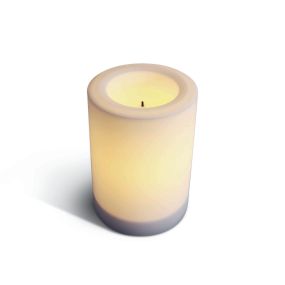 ONE Light LED Flickering Candle - Ø 10 x 15 cm - avec 2 piles AA