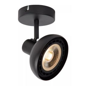 Lucide Sensas - spot en saillie - 12,9 x 12,1 x 16,2 cm - noir