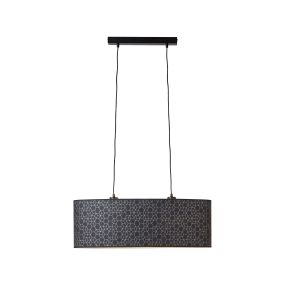 Brilliant Galance - lampe suspendue - 70 x 26 x 118 cm - noir