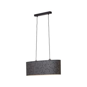 Brilliant Galance - lampe suspendue - 70 x 26 x 118 cm - noir