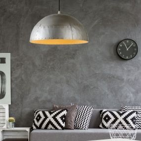 Lucide Zifron - lampe suspendue - Ø 40 cm, 150 cm - gris