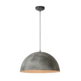 Lucide Mattie - lampe suspendue - Ø 50 x 135 cm - gris