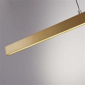 Searchlight Layla - lampe suspendue - 101 x 8 x 190 cm - 29W dim-to-warm LED incl - motion-controlled - or satiné