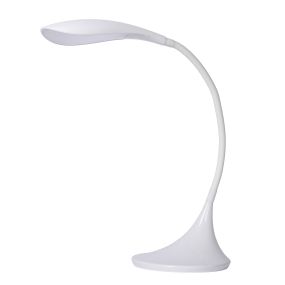 Lucide Emil - lampe de bureau - 17 x 22 x 37,5 cm - 4,5W LED dimmable incl - blanc