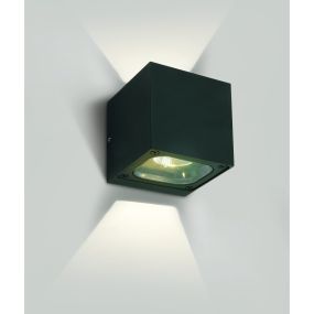ONE Light Cube Wall Lights Up & Down- applique murale extérieure - 10 x 10 x 10 cm - 6W LED inclus - IP65 - anthracite