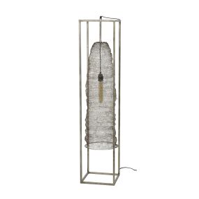 Vico Rectangle Mesh Hanging - lampadaire - 120 cm - nickel antique