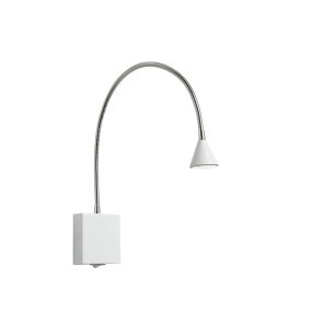 Lucide Buddy - applique murale - 8 x 8 x 60 cm - 3W LED incl - blanc