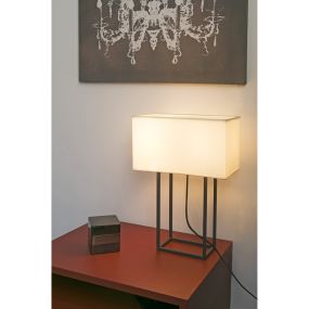 Faro Vesper - lampe à poser - 40 x 20 x 60 cm - brun et beige
