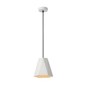 Lucide Gipsy III - lampe suspendue - Ø 20 x 130 cm - blanc