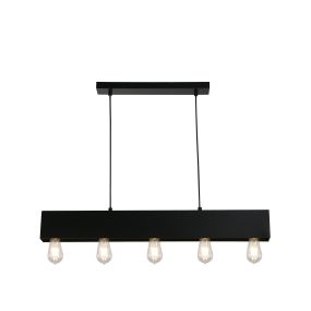 Searchlight Piano - lampe suspendue - 80 x 120 cm - noir mat