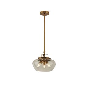 Searchlight Boule - lampe suspendue - Ø 40 x 130 cm - bronze