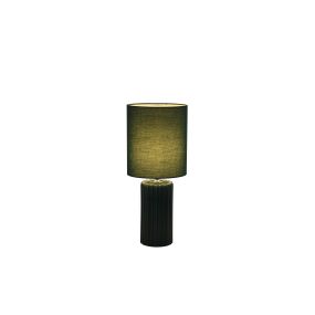 Searchlight Groove - lampe à poser - Ø 22 x 51 cm - vert olive
