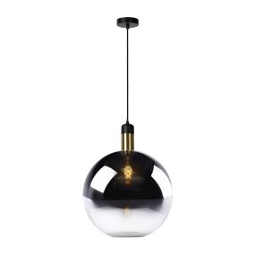 Lucide Julius - lampe suspendue - Ø 40 x 182 cm - fumé