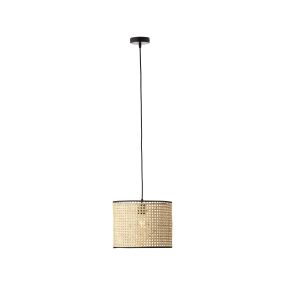 Brilliant Wiley - lampe suspendue - Ø 30 x 174 cm - brun clair