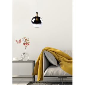 Lucide Julius - lampe suspendue - Ø 28 x 169 cm - fumé