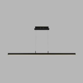 Searchlight Tribeca - lampe suspendue - 118,5 x 8 x 123 cm - 16,5W LED incl - noir et blanc mat