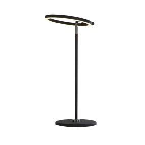 Searchlight Space - lampe à poser - Ø 20 x 49 cm - 10W LED incl. - noir