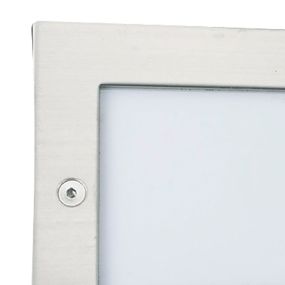 Searchlight Ankle - applique encastrée - 7,1 x 5,1 x 7,1 cm - 1W LED inclus - IP54 - acier inoxydable