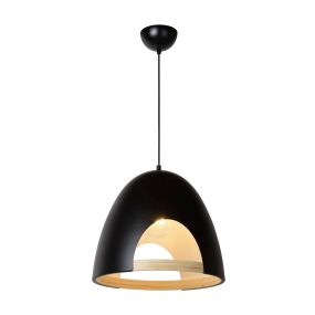 Lucide Gaillon - lampe suspendue - Ø 39 cm, 166 cm - noir