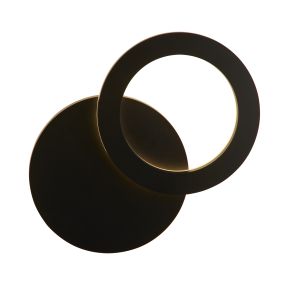 Searchlight Hyde - Applique d'extérieur - Ø 21 cm - 6W LED incl - IP44 - noir