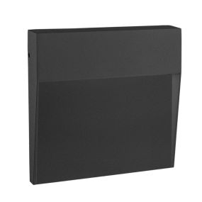 Century Italia Paseo - applique murale d'extérieur - 10,5 x 10,5 x 2,4 cm - 4W - IP54 - noir