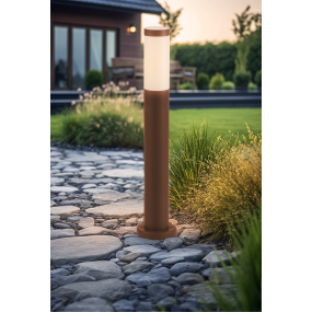 Century Italia Bamboo - poteau de jardin - Ø7,6 x 80 cm - IP54 - marron