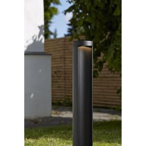 Nordlux Mino 45 - lampe de jardin - Ø 9 x 70 cm - 7W LED inclus - IP54 - noir