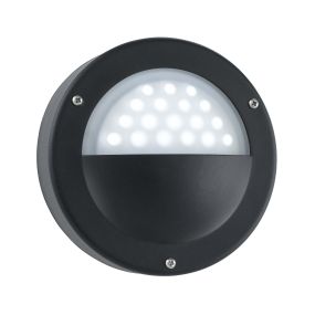 Searchlight Cardiff - applique murale extérieure - 14 x 14 cm - 3W LED incl - IP44 - noir