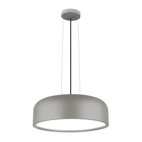 Nova Luce Perleto - lampe suspendue - Ø 48 x 133 cm - gris