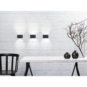 Nordlux Nene - applique murale extérieure - 14 x 6,4 cm - 6W LED inclus - IP54 - noir