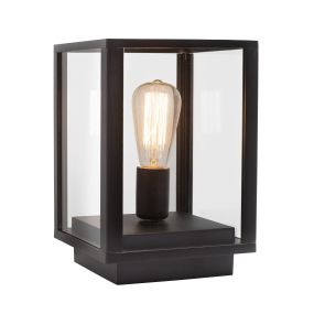 Nova Luce Zest - lampe sur pied - 20 x 20 x 29 cm - IP54 - gris foncé