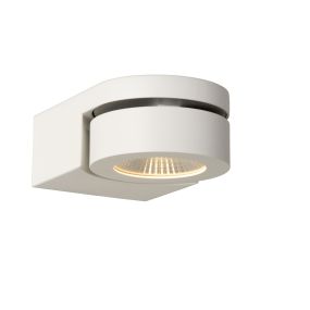 Lucide Mitrax - applique murale - 10 x 15,7 x 5,6 cm - 5W LED dimmable incl - blanc