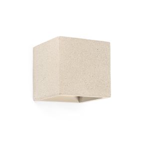 Faro Kamen - applique murale - 11,5 x 11,5 x 11,5 cm - beige