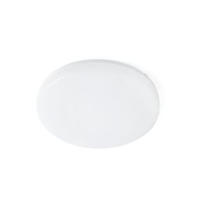 Faro Sun - plafonnier - Ø 28 x 5 cm - 18W LED dimmable inclus - IP54 - blanc mat